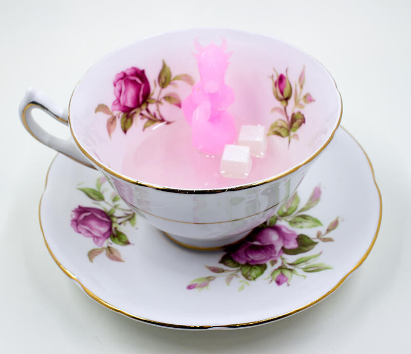 Floral Teacup Dragon Tray